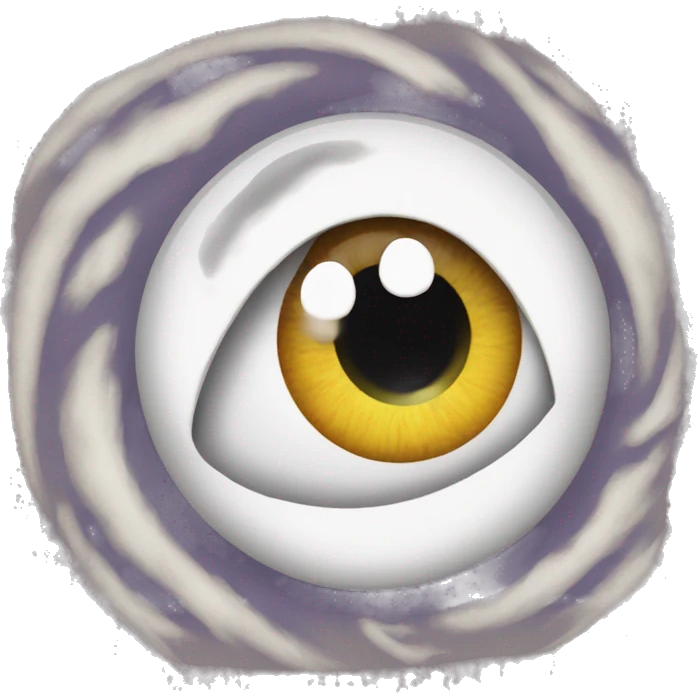 eyeball with swirls instead of irises emoji