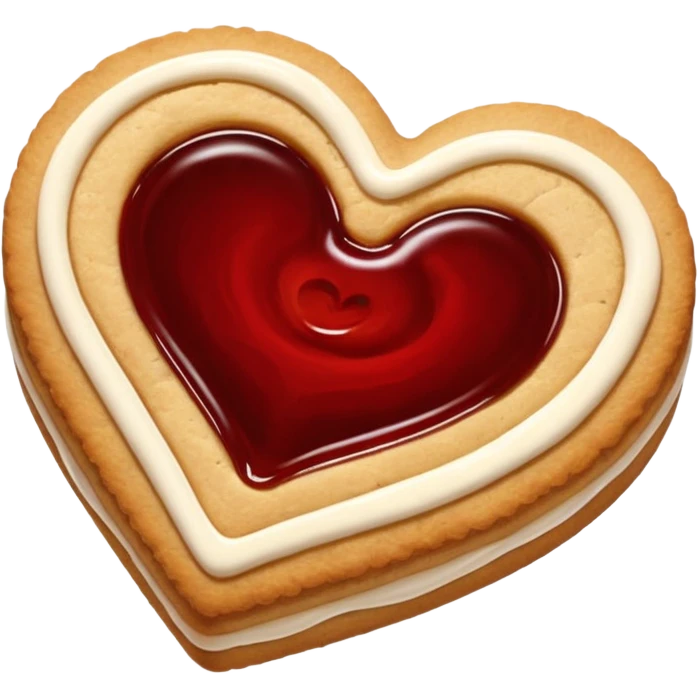 heart jam cookie emoji