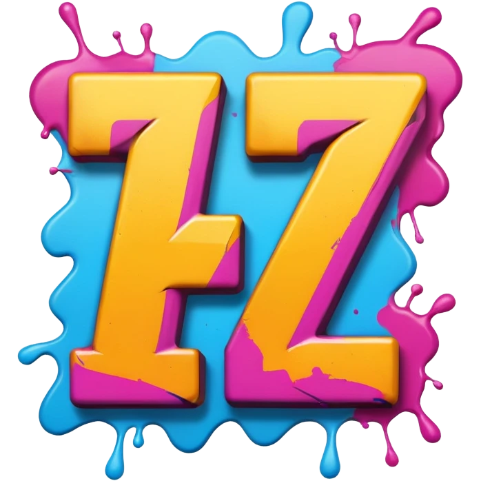 Граффити надпись: 72 emoji
