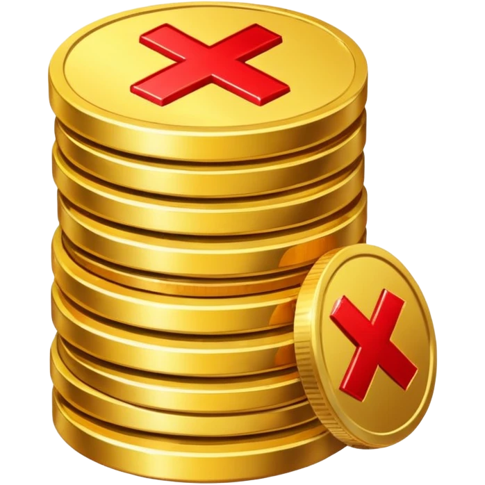 💲+ ❌ emoji