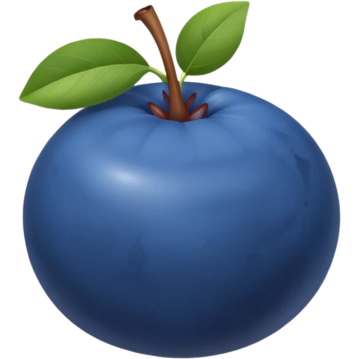Single blueberry flat emoji