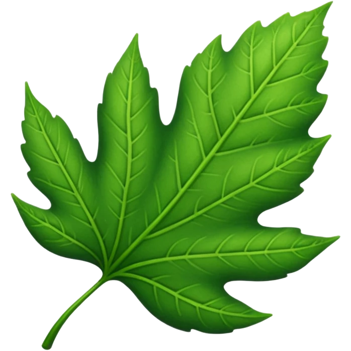 stick with leaf emoji
