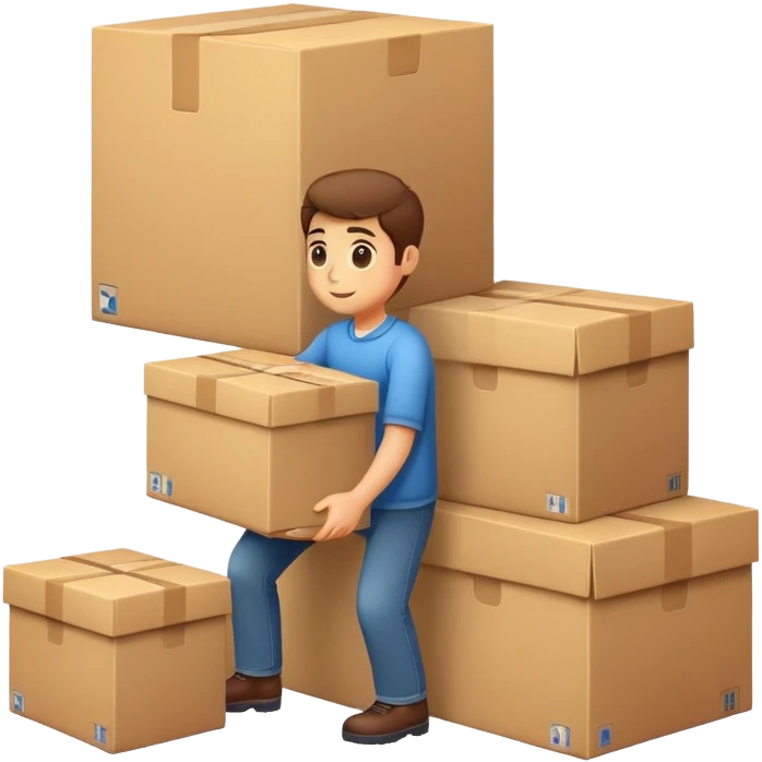 Moving out emoji