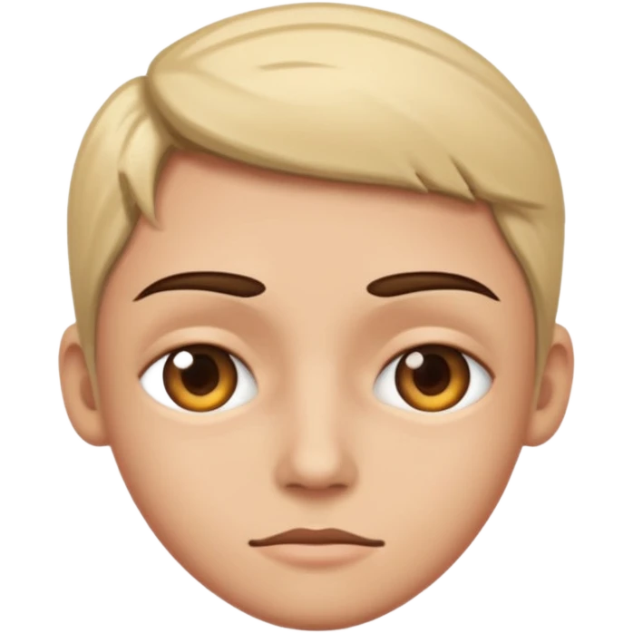Crossed to the middle eyes only emoji