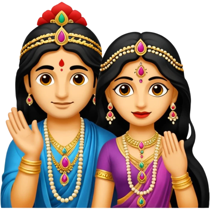 Radhe radhe emoji