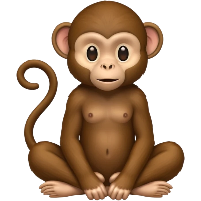 Dark monkey emoji