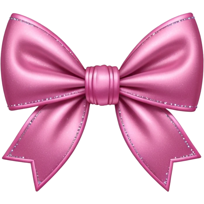 bow glitter pink emoji
