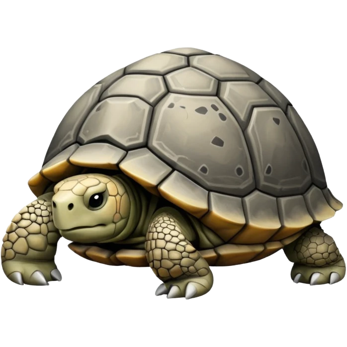 grumpy stone tortoise emoji