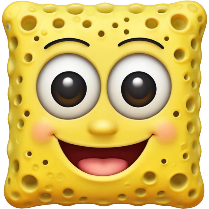 cute cartoon spongebob emoji