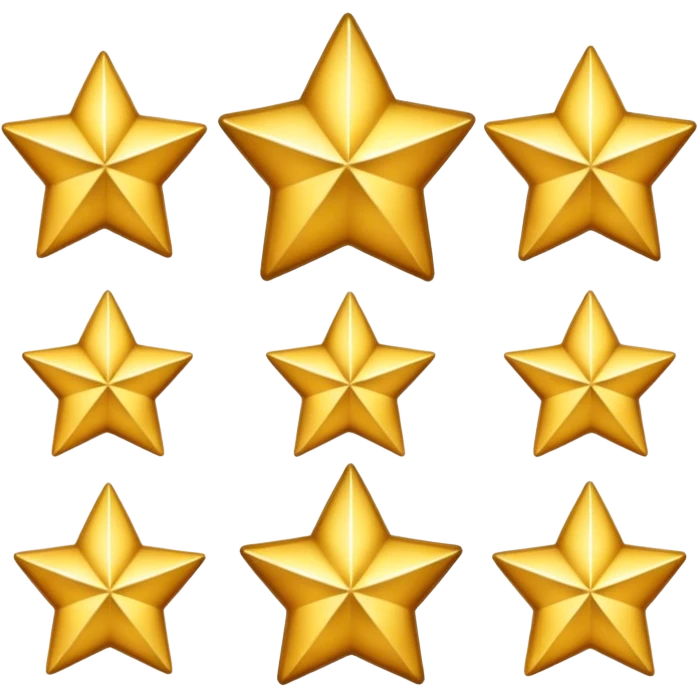 4.5 stars with the 5th star half of it filled emoji