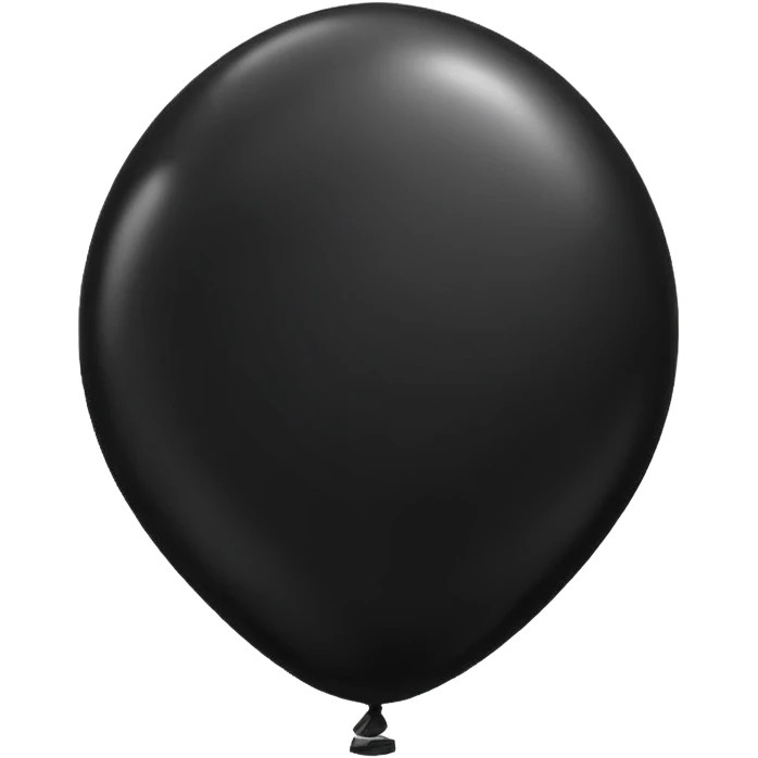 Black balloon emoji