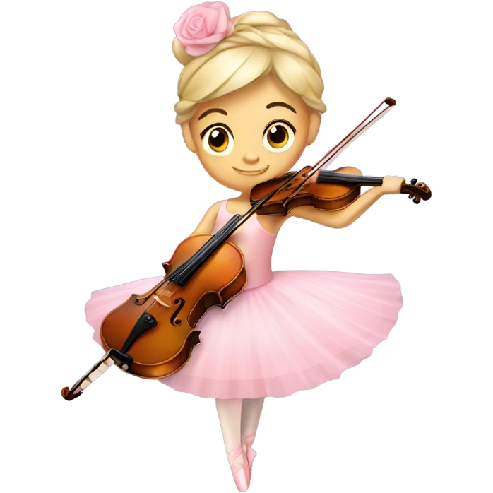 Ballerina with violin emoji