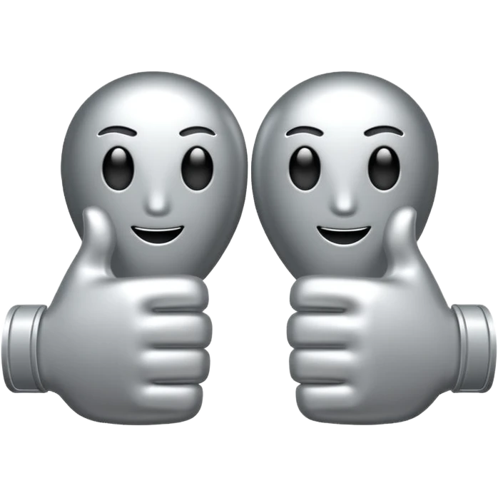 👍 and 👎 combined together emoji