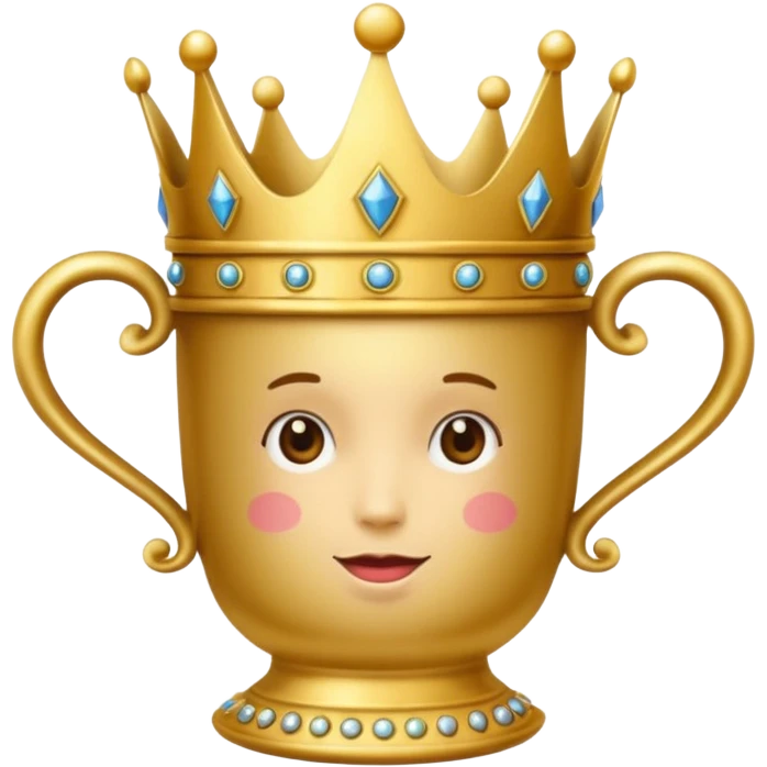 only the cup with a crown, no woman emoji