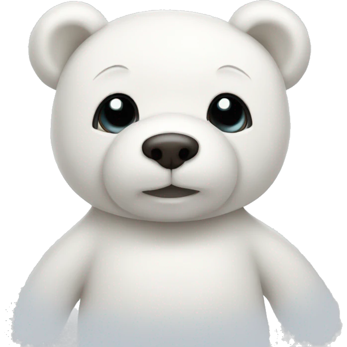 white teddy bear emoji
