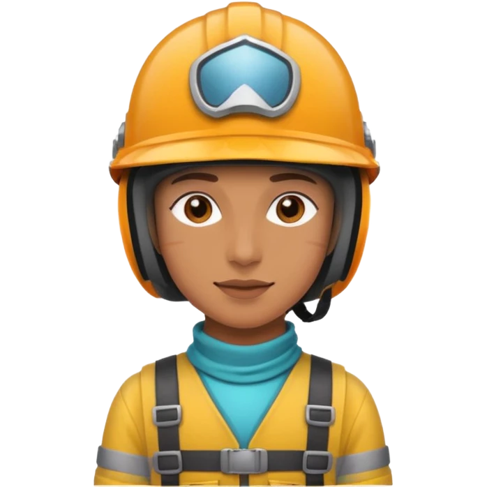 Colorful Helmeted Traveler emoji