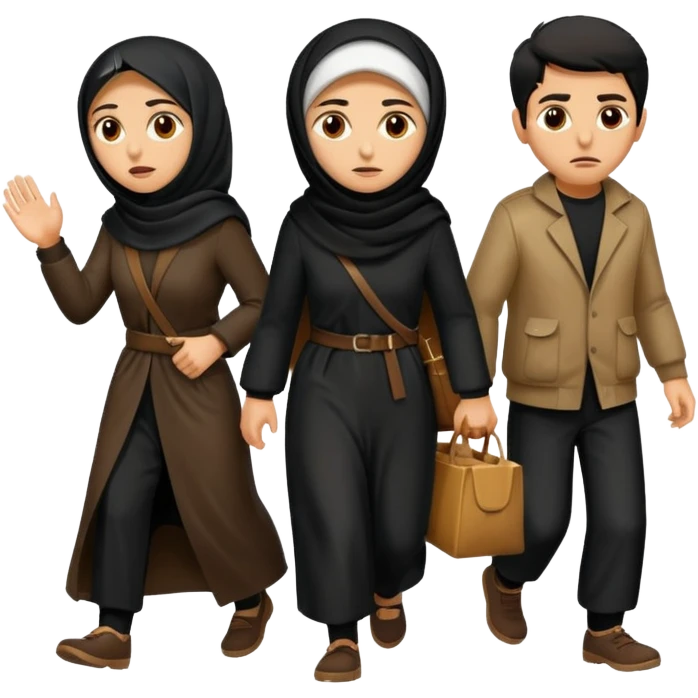 fleeing Iranians emoji