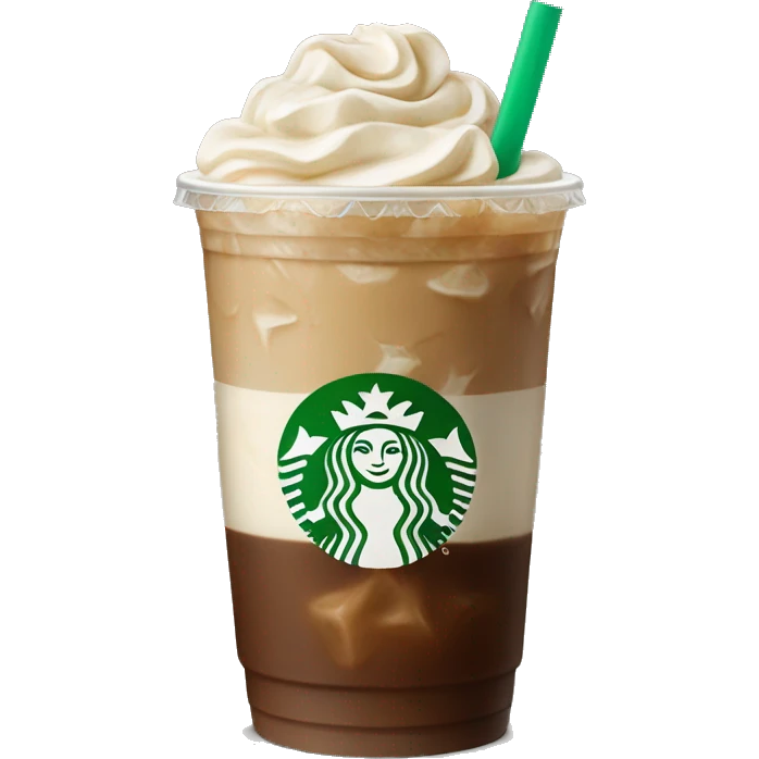starbucks vanilla iced coffee emoji | AI Emoji Generator
