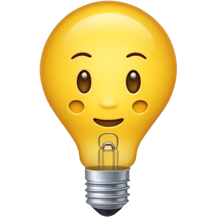 лампочка желтая сияющая emoji