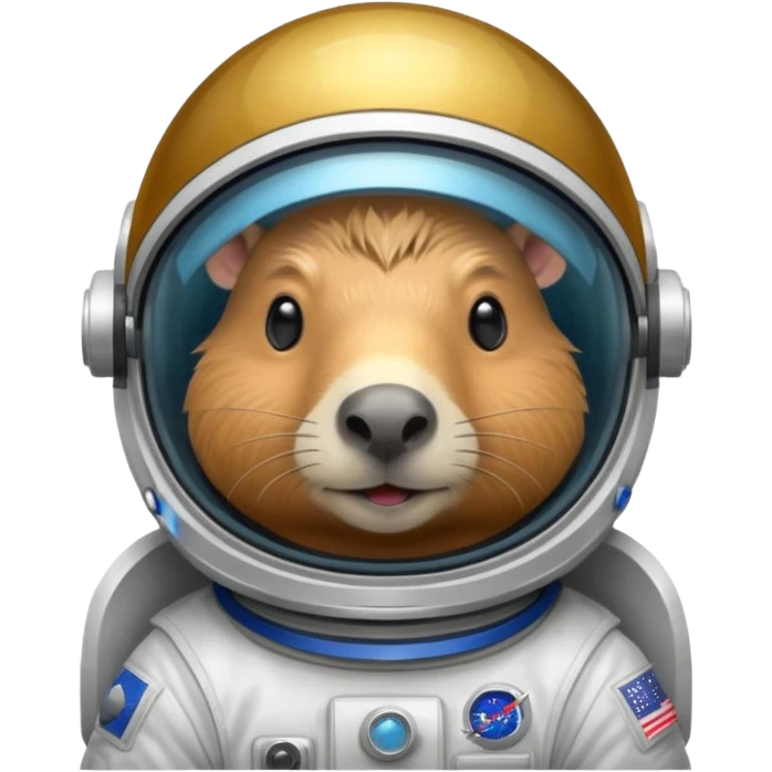 capypara in astronaut helmet emoji