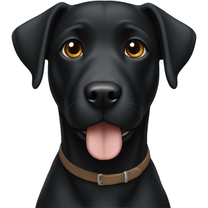 Labrador black terrier mix emoji