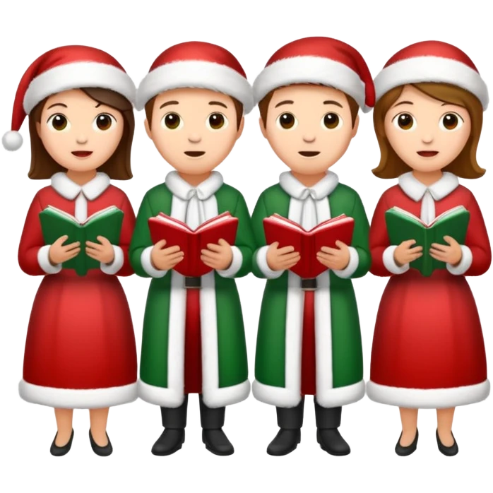 Christmas singers emoji