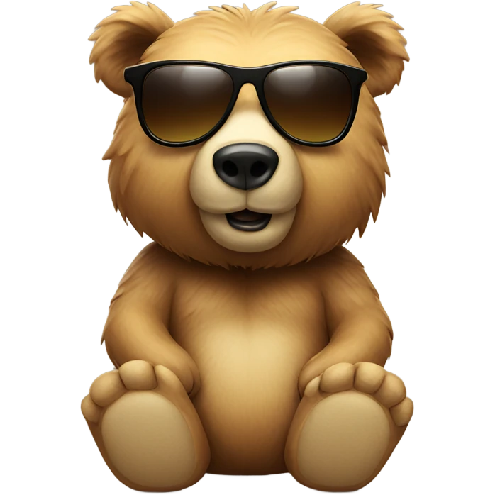 Bear with sunglasses  emoji