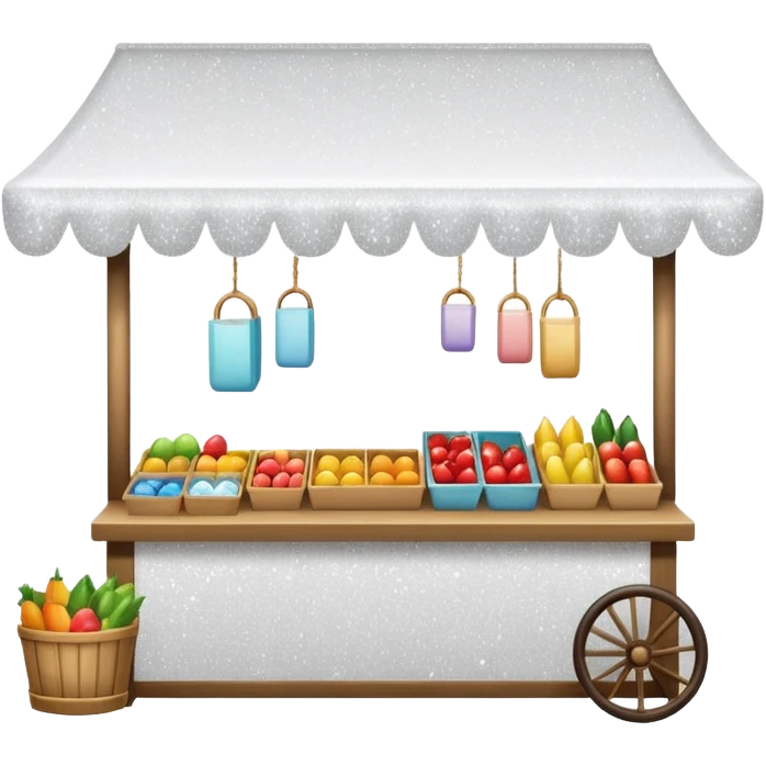 glitter white market emoji