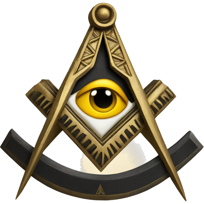 Masonic Square and Compass an emoji