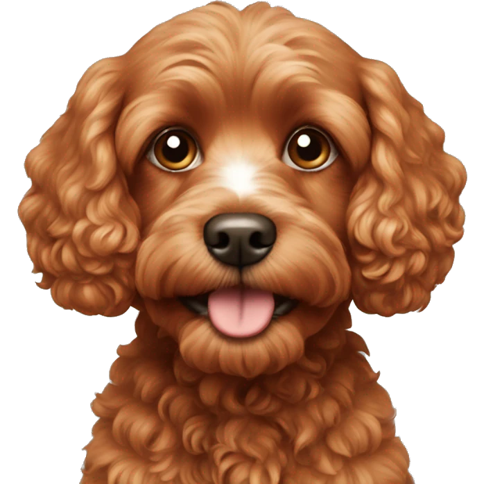 Red cavapoo emoji