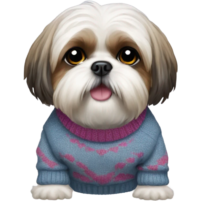 Shih Tzu wearing a sweater  emoji
