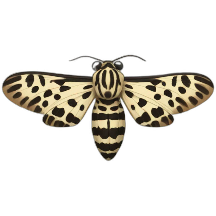 Leopard moth emoji