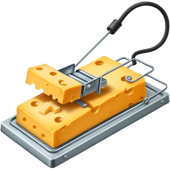 Mouse trap emoji