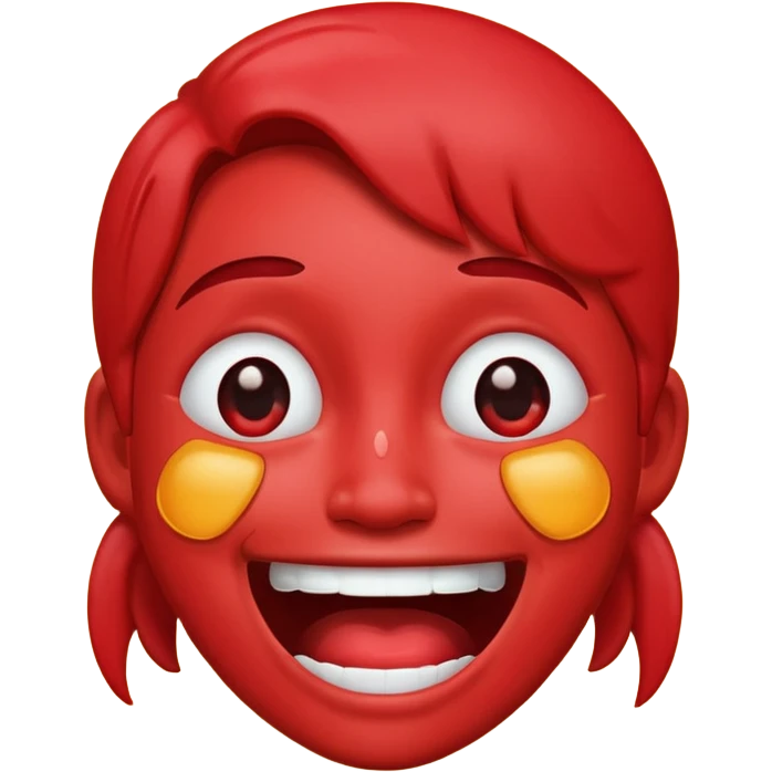 laughing crying red face emoji