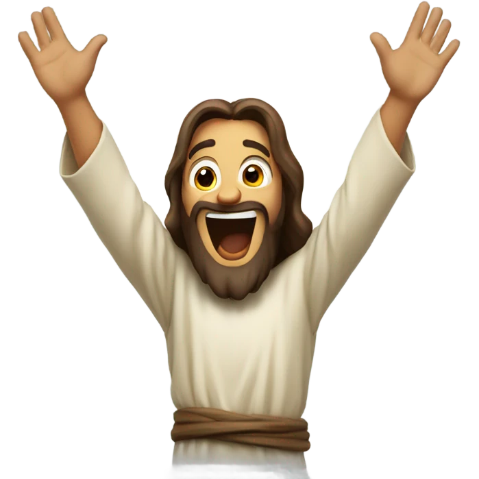 Excited Jesus emoji