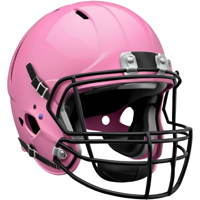Pink football helmet emoji