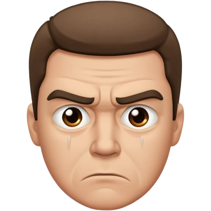 man both sad and angry emoji