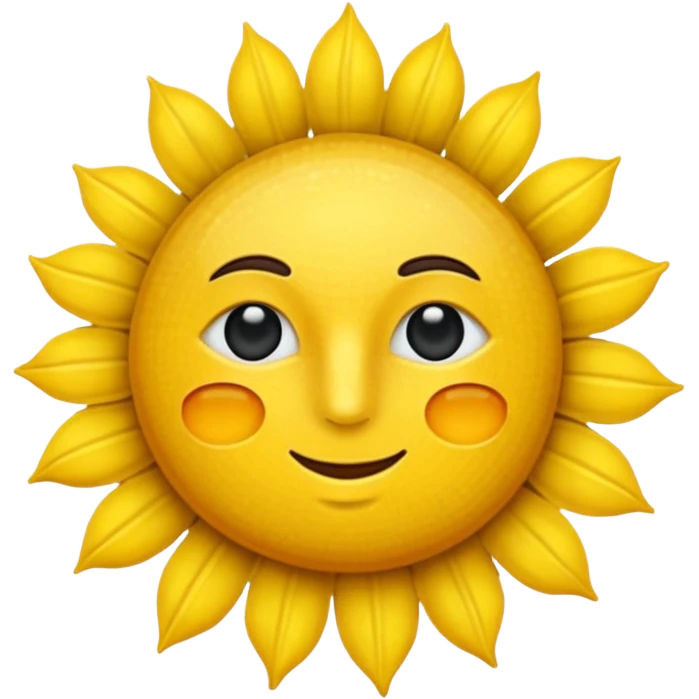 sol con cara pensativa emoji