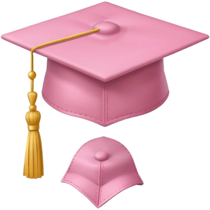light pink graduation hat emoji