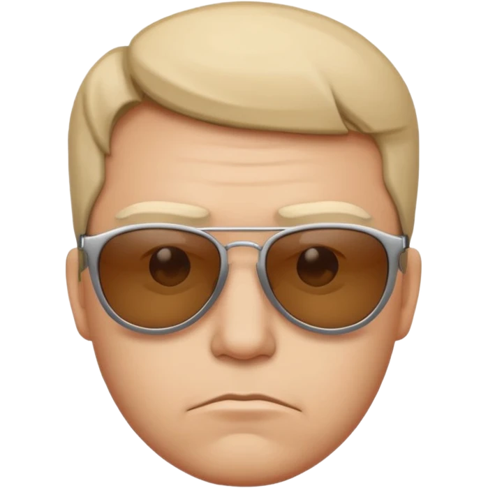 Frown with sunglasses emoji
