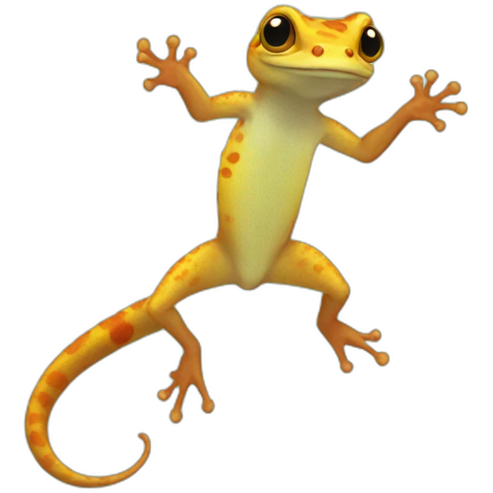 jumping gecko emoji