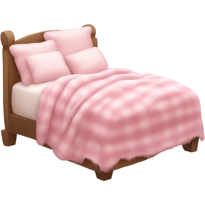 Pink cosy bed emoji