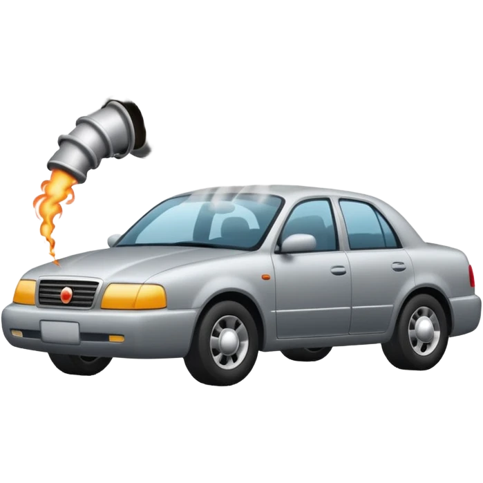 smoke coming out of a car silencer  emoji
