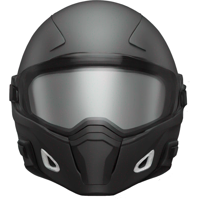 motorcycle helmet with tinted visor emoji