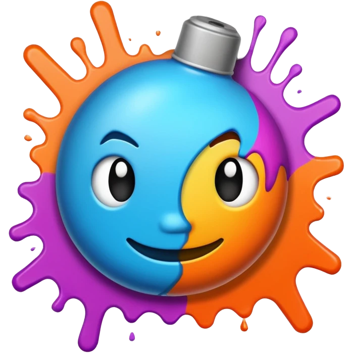 Сделай граффити, надпись "CNS" emoji