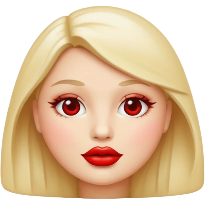 red lips emoji