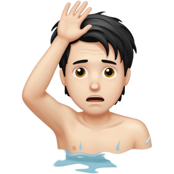 man drowning emoji