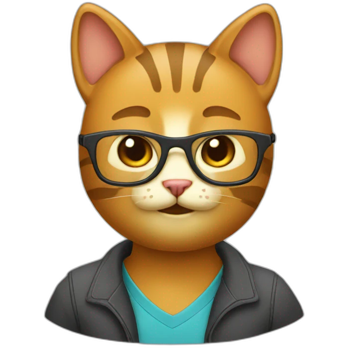 Cat programmer emoji