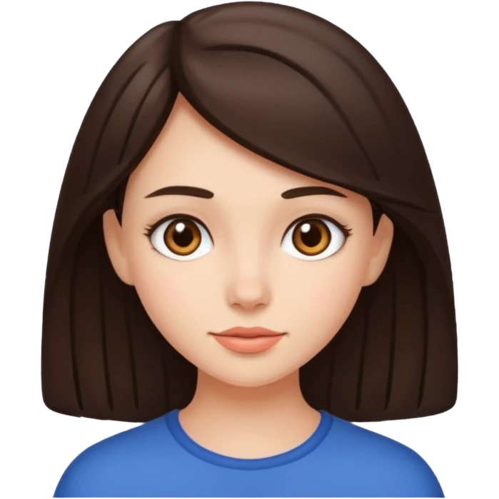 девочка брюнетка emoji