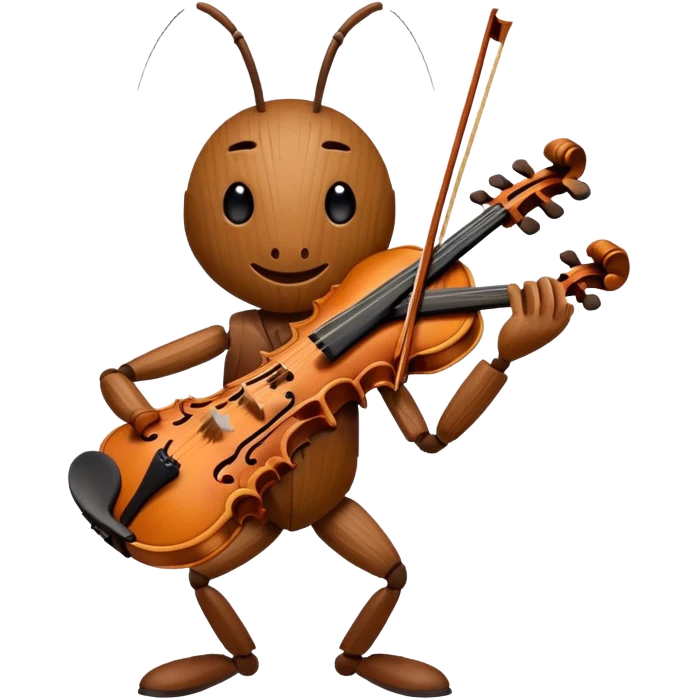 cricket, brown violin emoji